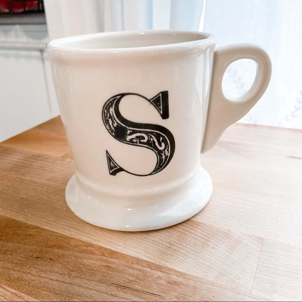 Anthropologie Coffee Mug Monogram